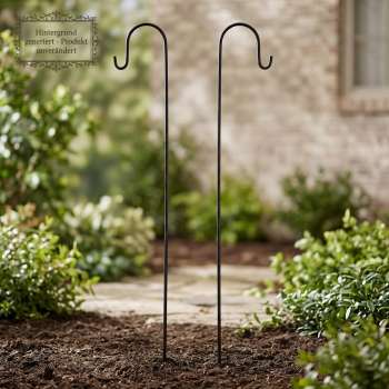 2er Set Edler Gartenstecker Laternenstab groß ca. 146 cm - Gartendekoration